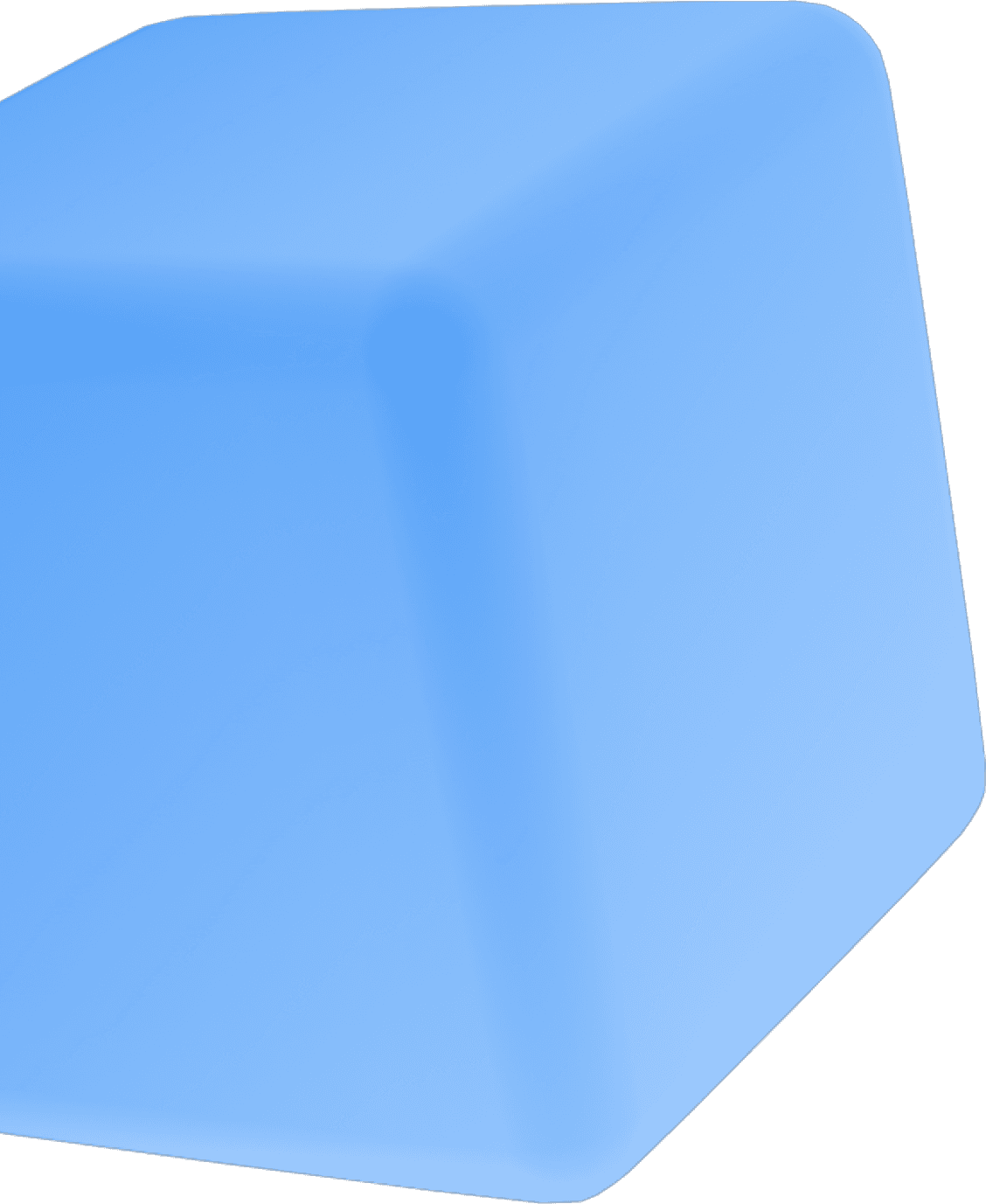 Glass Cube Left